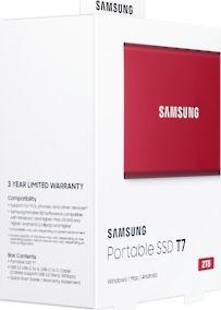 Dysk zewnętrzny SSD Samsung T7 500GB Czerwony (MU-PC500R/WW) 5