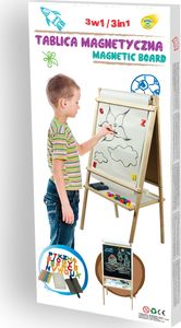 3toysm Dvipusė magnetinė piešimo lenta su popieriaus ritiniu 3toysm, MPF dėž. 3