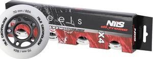 Nils Extreme PU 70x24 82A BIAŁE MATOWE KÓŁKA (4 szt.) NILS EXTREME 4