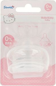 Hello Kitty Hello Kitty - Smoczek silikonowy do butelki 0 m+ (2 szt) uniwersalny 2