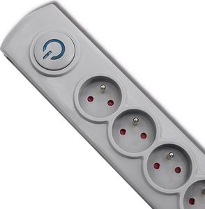 Listwa zasilająca Qoltec Swift przeciwprzepięciowa 5 gniazd 3 m szara (5901878502724) 2