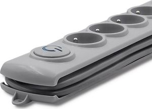 Listwa zasilająca Qoltec Swift przeciwprzepięciowa 5 gniazd 3 m szara (5901878502724) 6