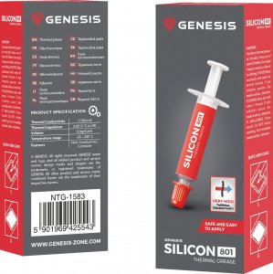 Pasta termoprzewodząca GENESIS Silicon 801 0.5g (NTG-1583) 5