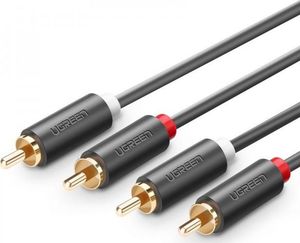 Kabel Ugreen RCA (Cinch) x2 - RCA (Cinch) x2 1m czarny (UGR313BLK) 2