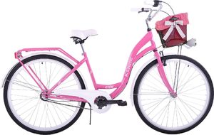 Kozbike Rower miejski damski 28" różowy 2