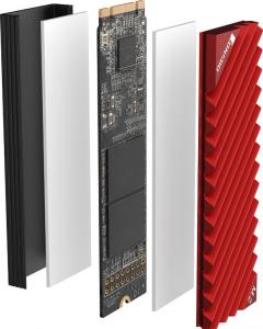 Jonsbo Radiator do dysku M.2-3 Czerwony 3
