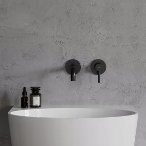 Bateria umywalkowa Omnires bateria umywalkowa podtynkowa Y, czarny półmat 6