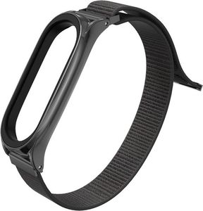 Tech-Protect Pasek nylonowy Mi Smart Band 5/6 czarny 3