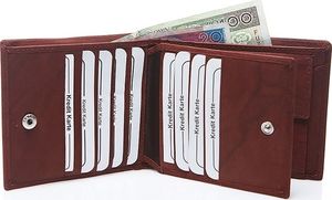 Bag Street Męski skórzany portfel duży bordowy C65 3