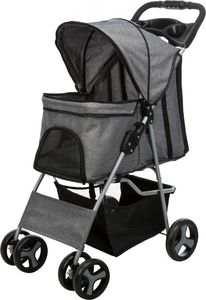Trixie Wózek transporter psa kota do 15 kg, 4 koła, szary 4