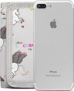 Accessorize Me Szary portfel na rzep UNICORN N26 4