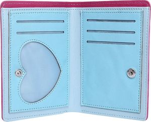 Accessorize Me Cienki portfel damski niebieski Serca WK15 3