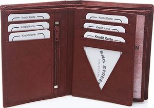 Bag Street Duży portfel męski skórzany brązowy C70 4