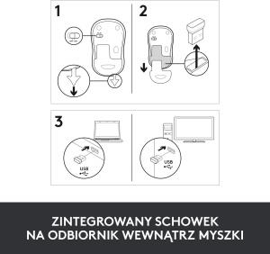 Mysz Logitech M185 Czerwona (910-002240) 12