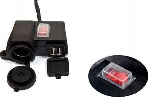 eXtremestyle Gniazdo zapalniczki 12V 2x USB 5V motocykl 3 w 1 2