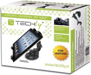 Uchwyt Techly Samochodowy na szybę do Tabletu / iPad 7''-10.1'' czarny (301009) 2