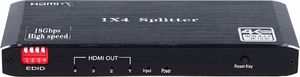 Pawonik SPLITTER HDMI 2.0 1x4 ROZDZIELACZ ULTRA HD UHD 4K HDCP 2.2 HDR10 3