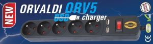 Listwa zasilająca Orvaldi ORV-5 przeciwprzepięciowa 5 gniazd 3 m czarna (AP5-3MU) 2