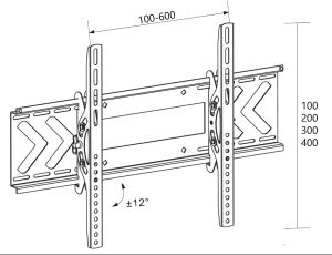 Libox Uchwyt ścienny LB-120 37'' - 70'' 2