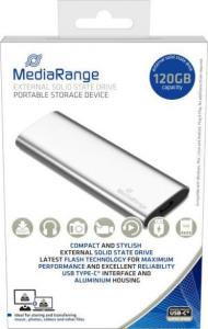 Dysk zewnętrzny SSD MediaRange MR1100 120GB Srebrny (MR1100) 2