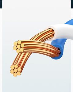 Ugreen Ugreen Kabel Przewód Internetowy Sieciowy Ethernet Patchcord Rj45 Cat 6 Utp 1000Mbps 20M Czarny (20166) 7