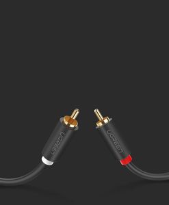 Kabel Ugreen RCA (Cinch) x2 - RCA (Cinch) x2 5m szary (UGR457BLK) 12