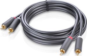 Kabel Ugreen RCA (Cinch) x2 - RCA (Cinch) x2 2m szary (10518) 3