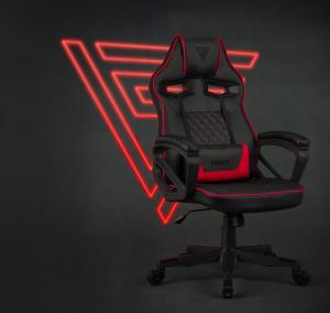 Fotel SENSE7 Knight czarno-czerwony 6