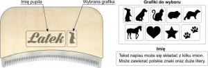 MT3CH ECO Brush PRO* szczotka trymer zgrzebło do wyczesywania sierści podszerstka dla KRÓLIKA 2