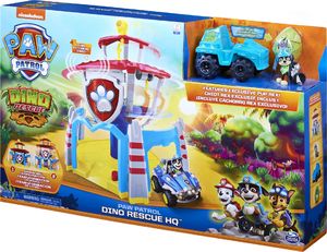 Spin Master Psi Patrol baza z windą Dino Rescue + figurka Rex i pojazd 2