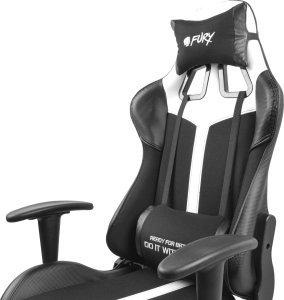 Fotel Fury Avenger XL czarno-biały (NFF-1712) 9