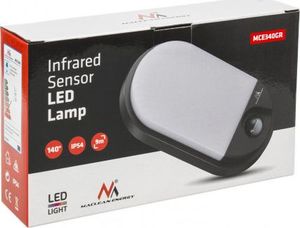 Kinkiet Maclean Lampa LED MCE340 GR 15W czujnik ruchu na podczerwień 2