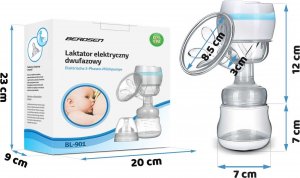 Berdsen Laktator elektryczny dwufazow BL-901 biały 12
