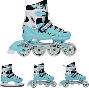 Rolki Nils Extreme NH10905 z wymienną płozą regulowane miętowe r. 39-42 2