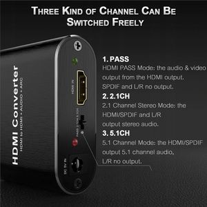 System przekazu sygnału AV Pawonik HDMI - Toslink czarny 4