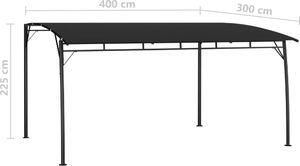 vidaXL Zadaszenie ogrodowe, 4 x 3 x 2,25 m, antracytowe 6