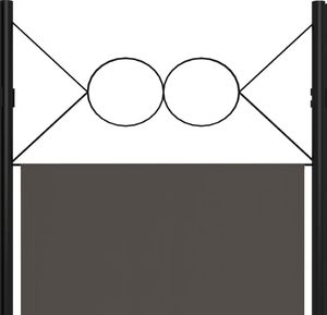 vidaXL Parawan 3-panelowy, antracytowy, 120 x 180 cm 5