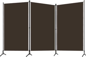 vidaXL Parawan 3-panelowy, brązowy, 260 x 180 cm 2