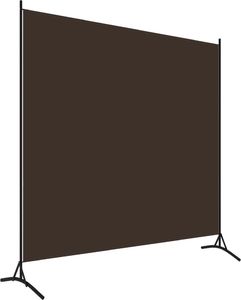 vidaXL Parawan 1-panelowy, brązowy, 175 x 180 cm 2