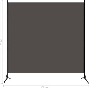 vidaXL Parawan 1-panelowy, antracytowy, 175 x 180 cm 5