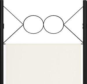 vidaXL Parawan 4-panelowy, biały, 160 x 180 cm 5