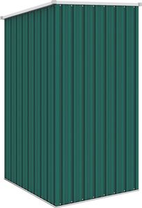 vidaXL Szopa ogrodowa, zielona, 87x98x159 cm, stal galwanizowana 5