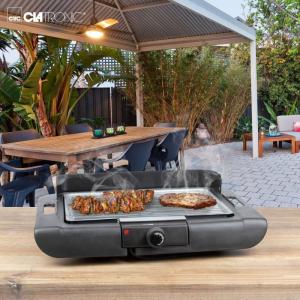 Clatronic BQS 3508 Grill ogrodowy elektryczny 2000 W 24.5 cm x 35.5 cm 4