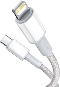 Kabel USB Baseus USB-C - Lightning 2 m Biały (6953156231955) 2