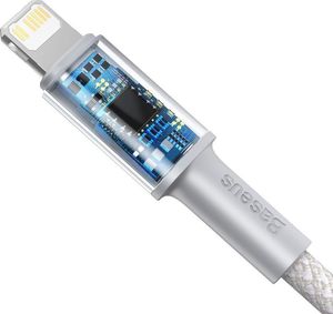 Kabel USB Baseus USB-C - Lightning 2 m Biały (6953156231955) 3