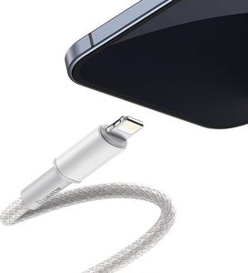 Kabel USB Baseus USB-C - Lightning 1 m Biały (6953156231924) 5