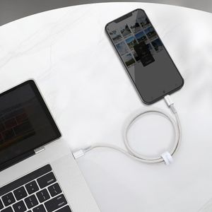 Kabel USB Baseus USB-C - Lightning 1 m Biały (6953156231924) 6
