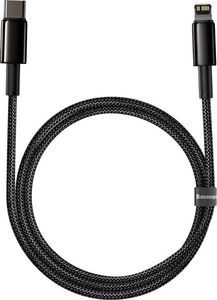 Kabel USB Baseus USB-C - Lightning 1 m Czarny (6953156232037) 3