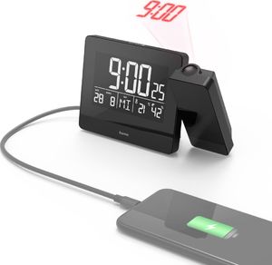 Hama ZEGAR Z PROJEKTOREM „PLUS CHARGE” 8