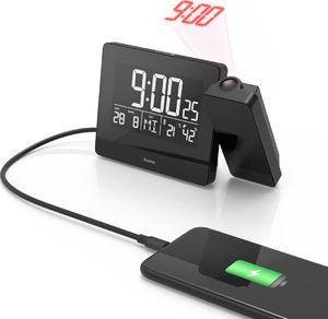 Hama ZEGAR Z PROJEKTOREM „PLUS CHARGE” 9